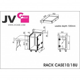 Sonoplay - RACK CASE 10/18U Rack-case régie pratique et polyvalent