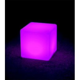 Cube de décoration lumineuse - 40 cm