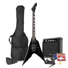 MAX - GigKit Pack guitare électrique Rock, noire