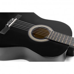 MAX - Pack guitare classique, noire, avec accordeur sangle housse médiators