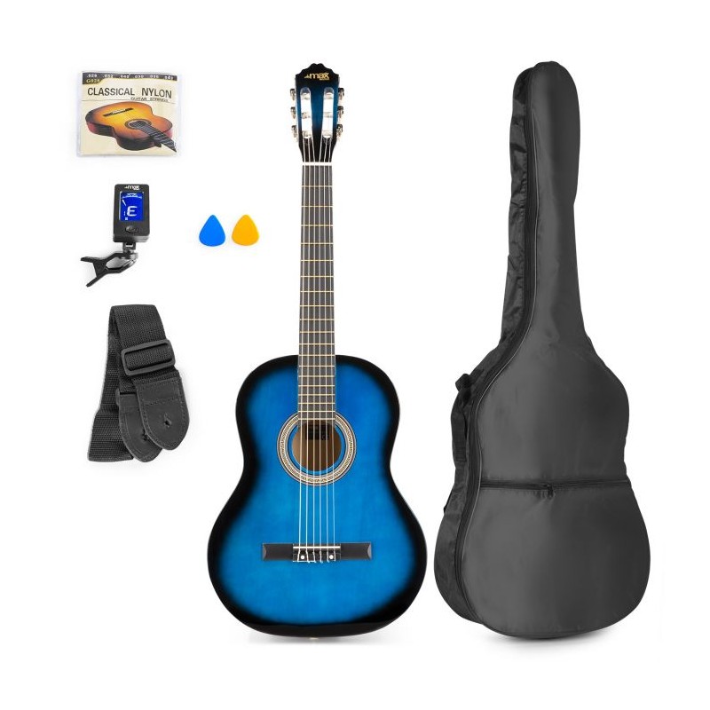 Pack guitare classique SoloArt, bleue