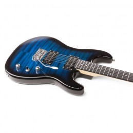 GigKit Pack guitare électrique Rock, effet matelassé, bleu foncé
