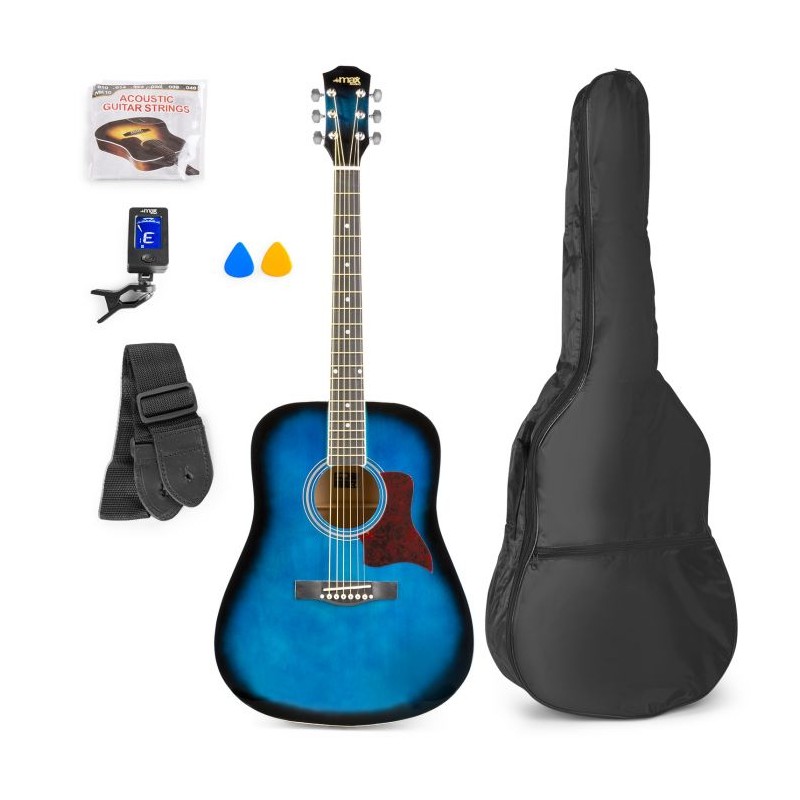 Pack guitare SoloJam Western, bleue