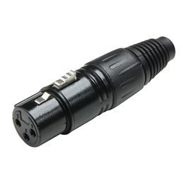 Connecteur XLR femelle noir