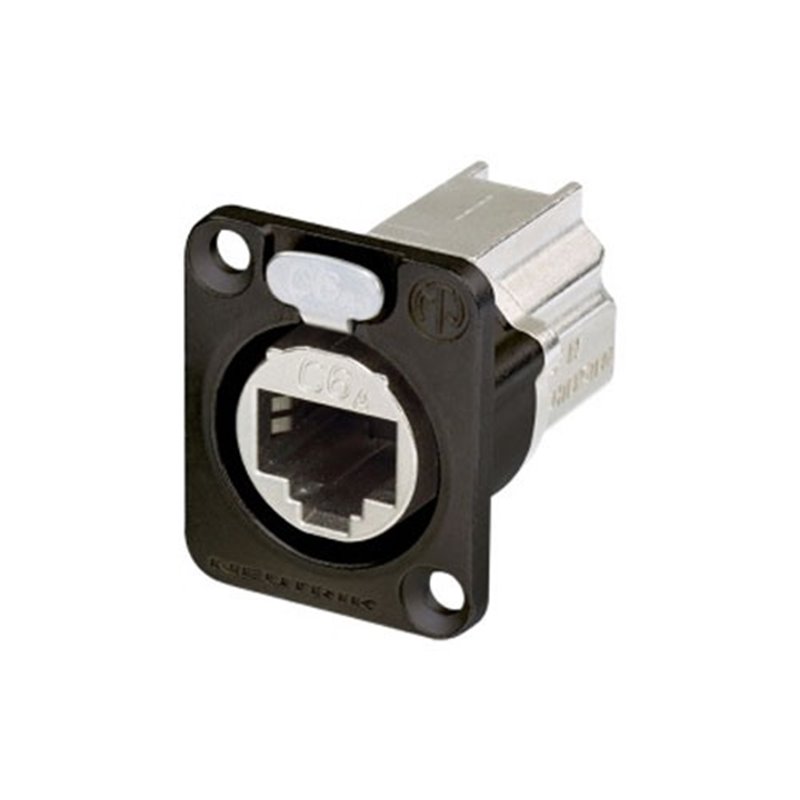 Embase etherCON au format D, CAT6, noir