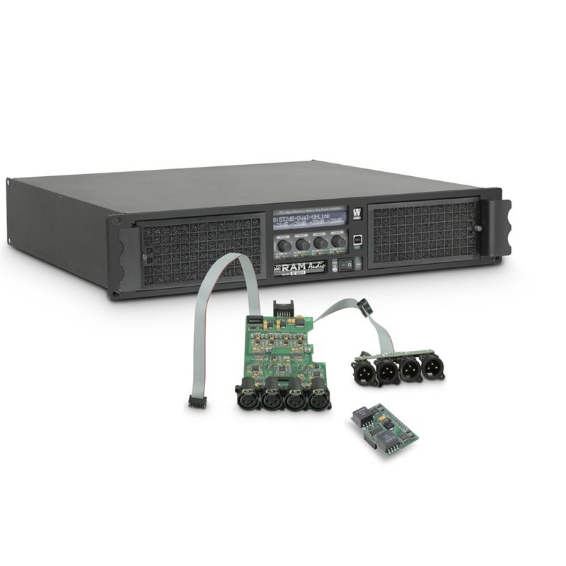 Amplificateur Sono 4 x 2260 W 2 Ohms avec Module DSP avec AES/EBU
